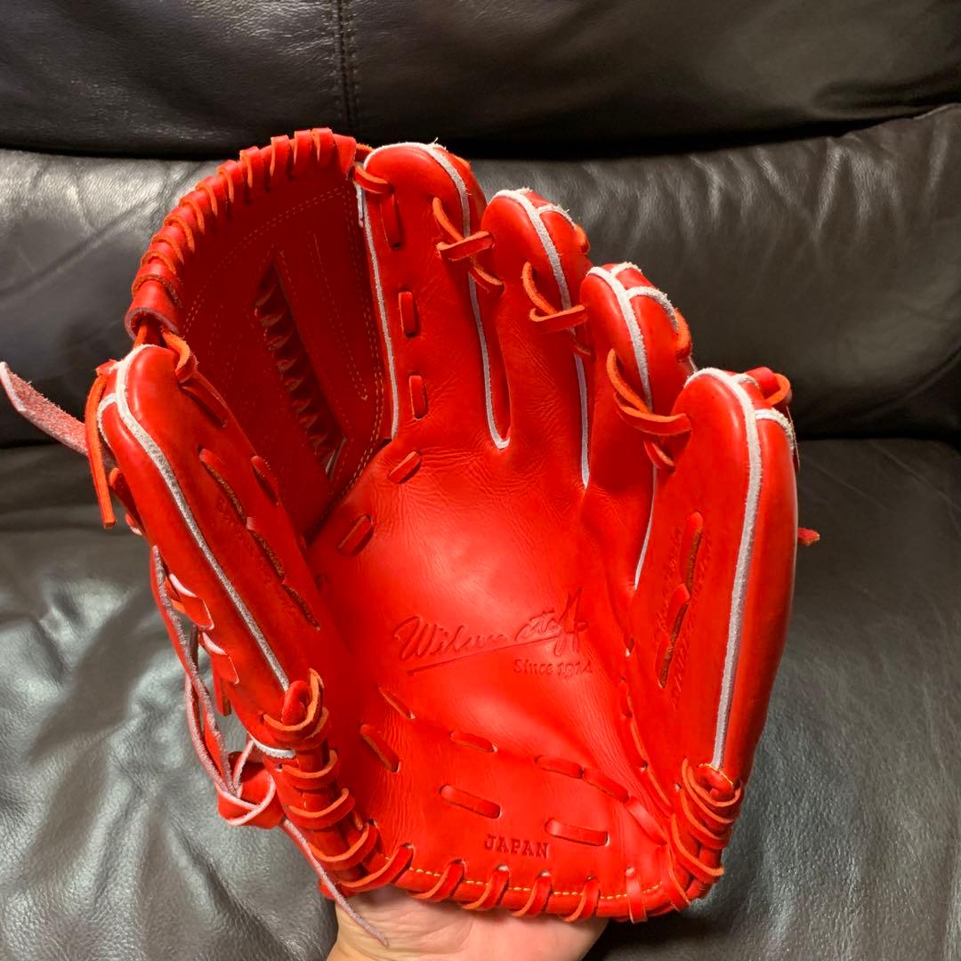 Wilson 硬式投手用グローブ　小指2本　キップレザー