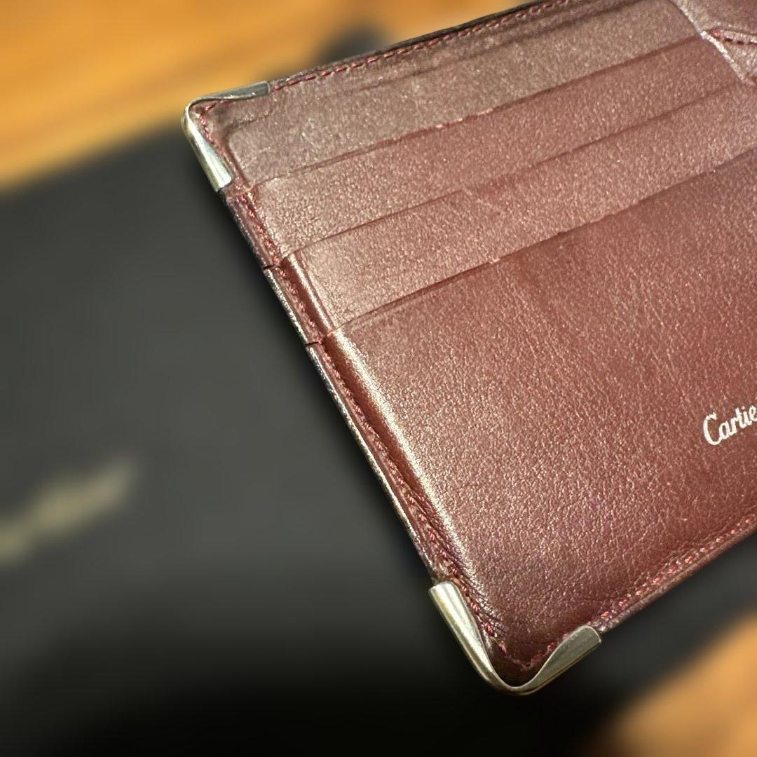 Cartier レザーマネークリップ