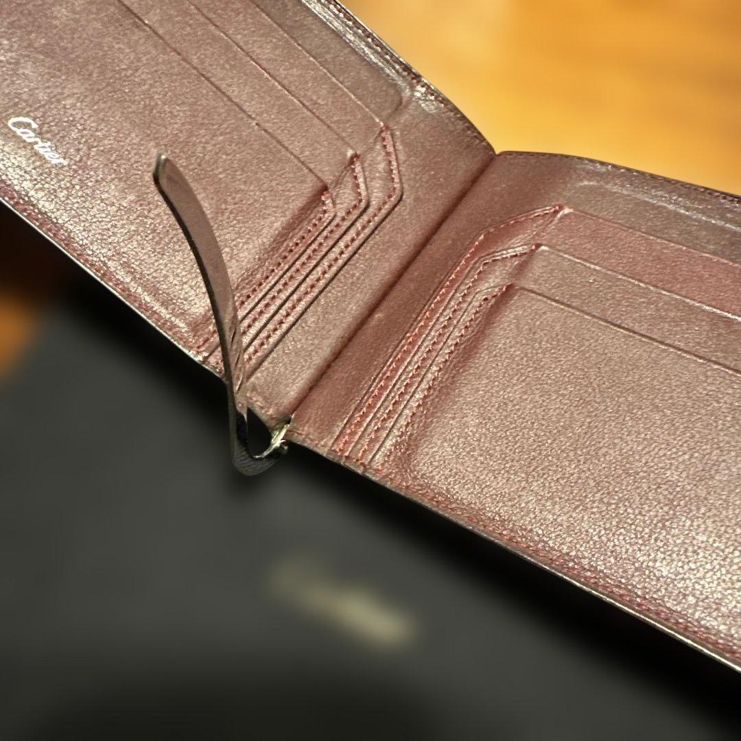 Cartier レザーマネークリップ