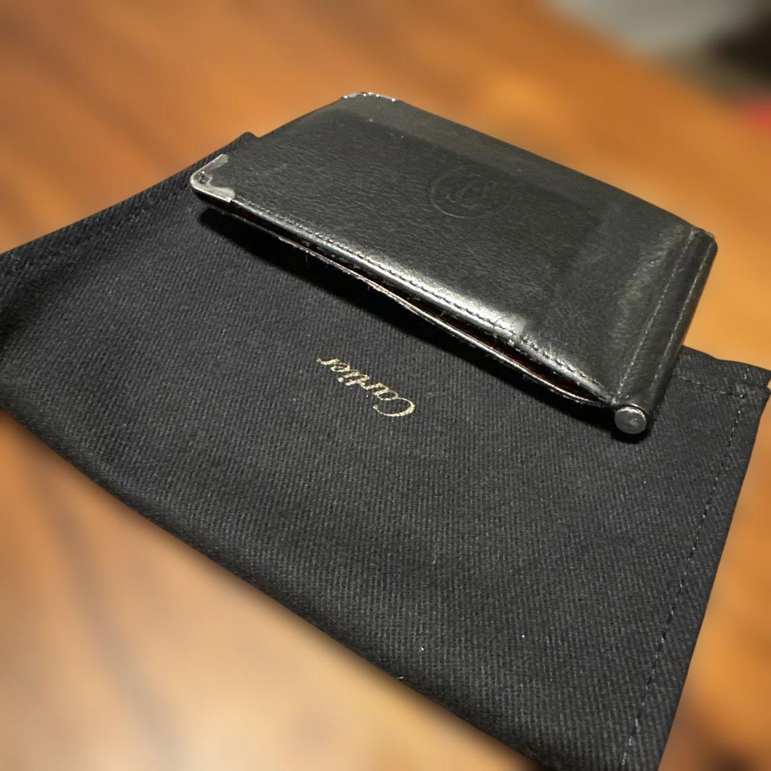 Cartier レザーマネークリップ