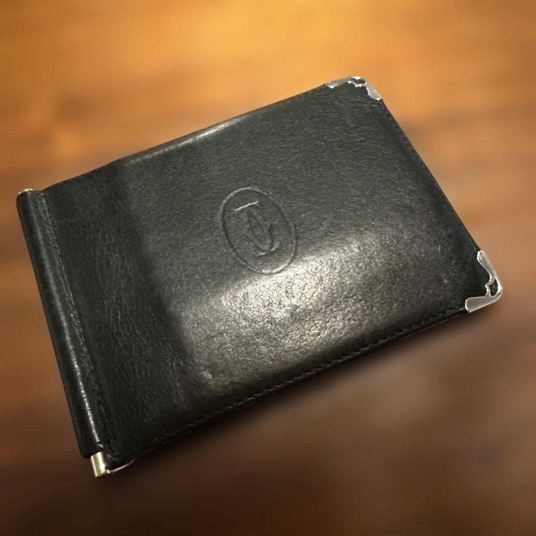 Cartier レザーマネークリップ