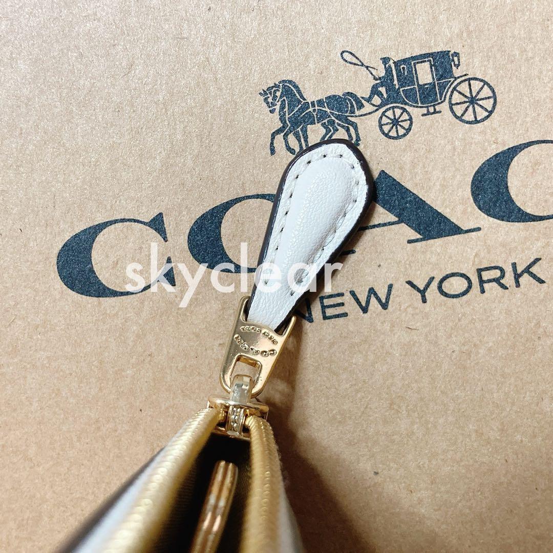 新品❇︎正規品 COACH いちご柄 ミニスキミーID パスケース