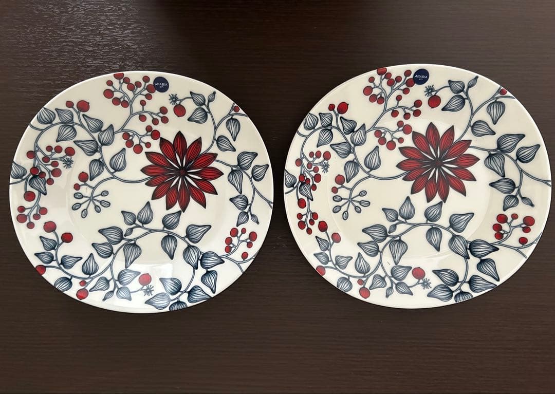 アラビア / ルノ オーバルプレート25cm フロストベリー 2枚