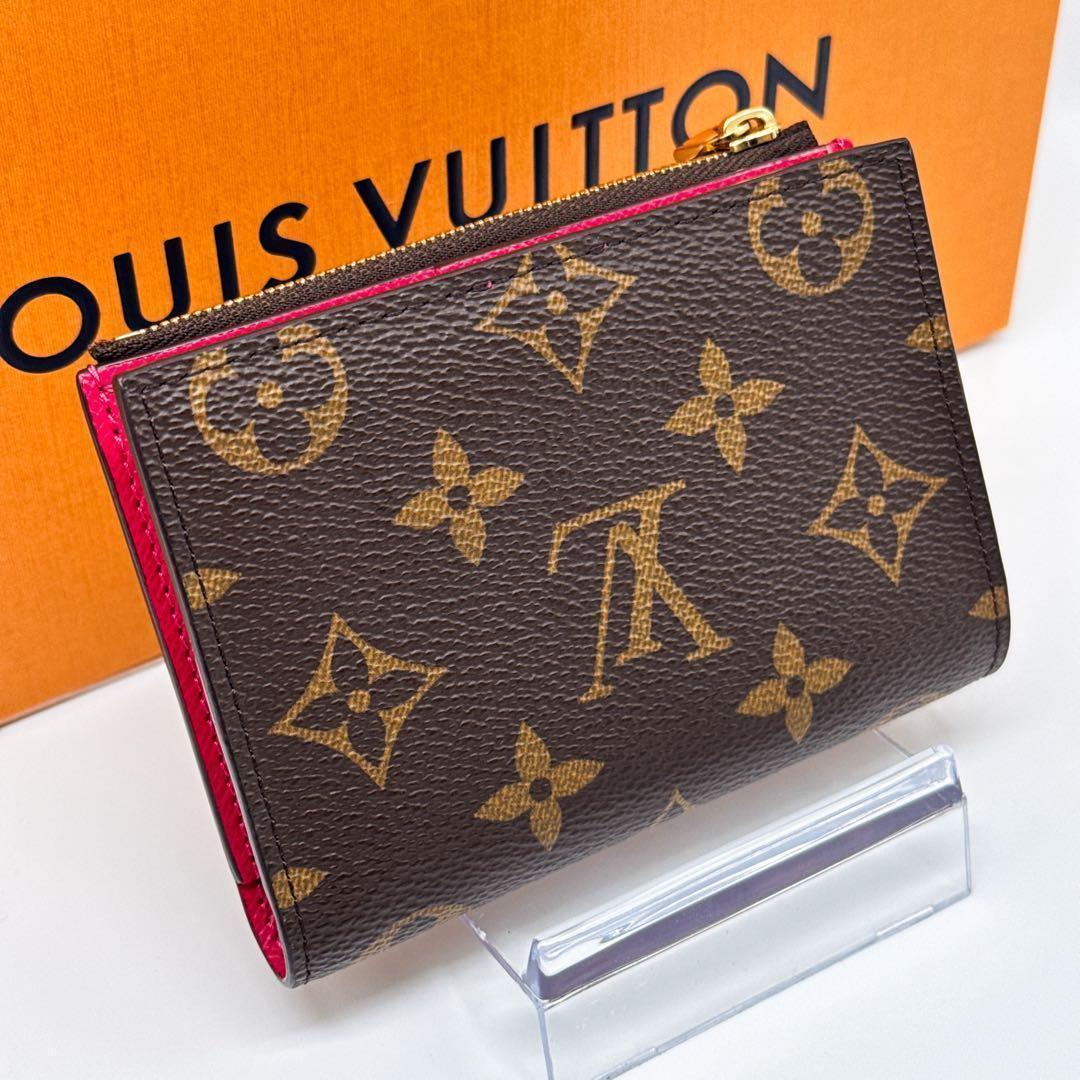 ルイヴィトン モノグラム ポルトフォイユ リサ ピンク 折り財布 ケース