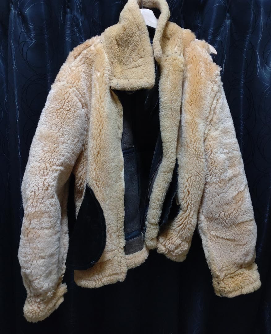 SCHOTT B-3 サイズ42 ムートン フライトジャケット ビッグサイズXL