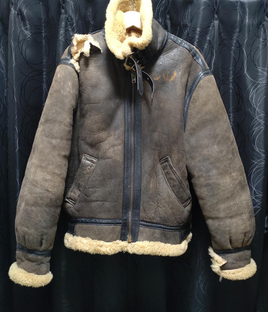 SCHOTT B-3 サイズ42 ムートン フライトジャケット ビッグサイズXL