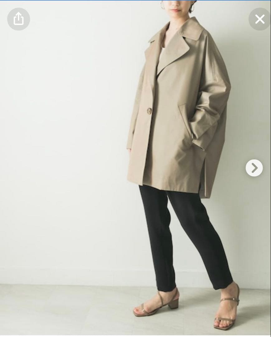 エンフォルド　シャンブレーギャバトレンチコート　36