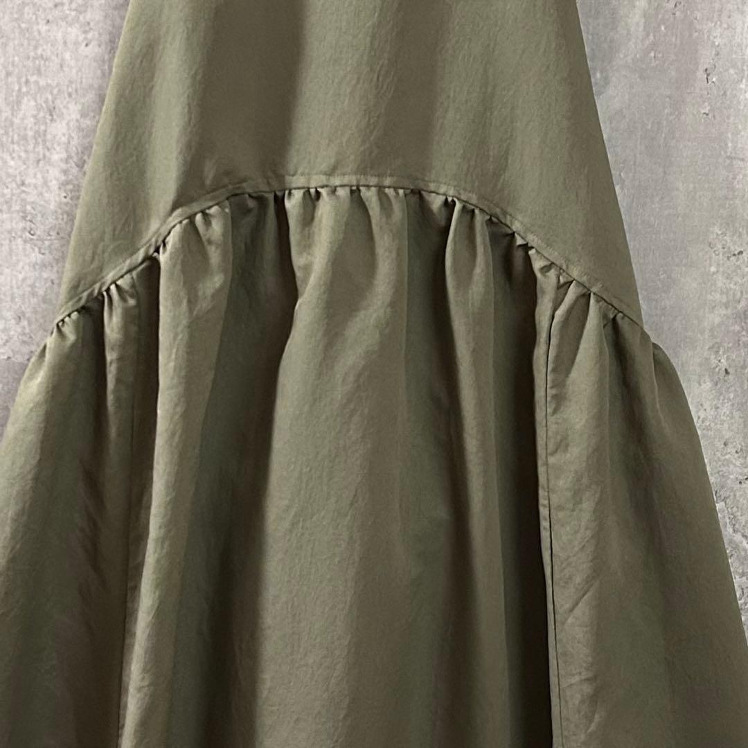 美シルエット◎ JUDDY CORN サロペットスカート日本製 裾ドロスト調節可