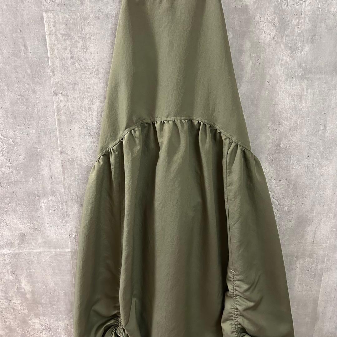 美シルエット◎ JUDDY CORN サロペットスカート日本製 裾ドロスト調節可