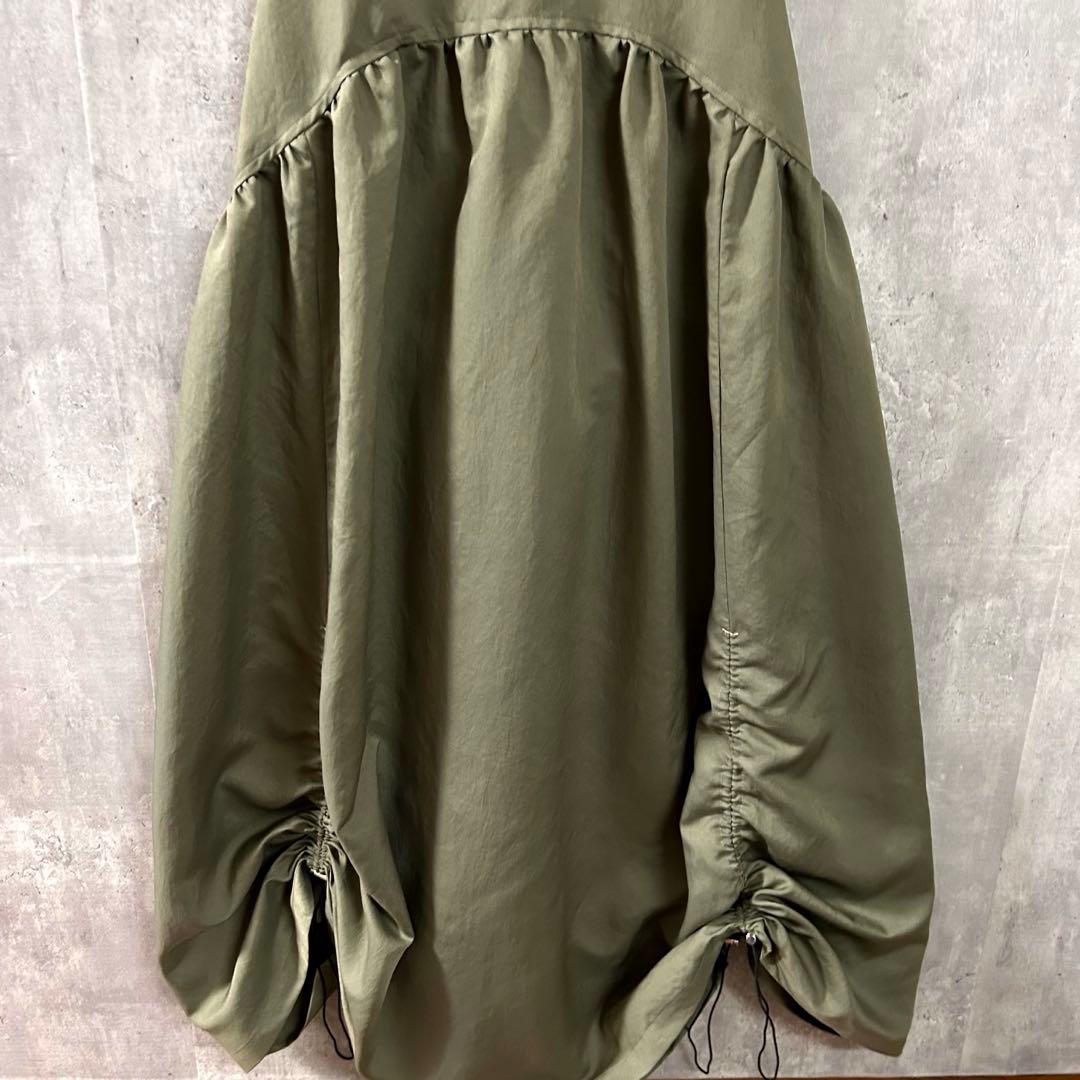 美シルエット◎ JUDDY CORN サロペットスカート日本製 裾ドロスト調節可