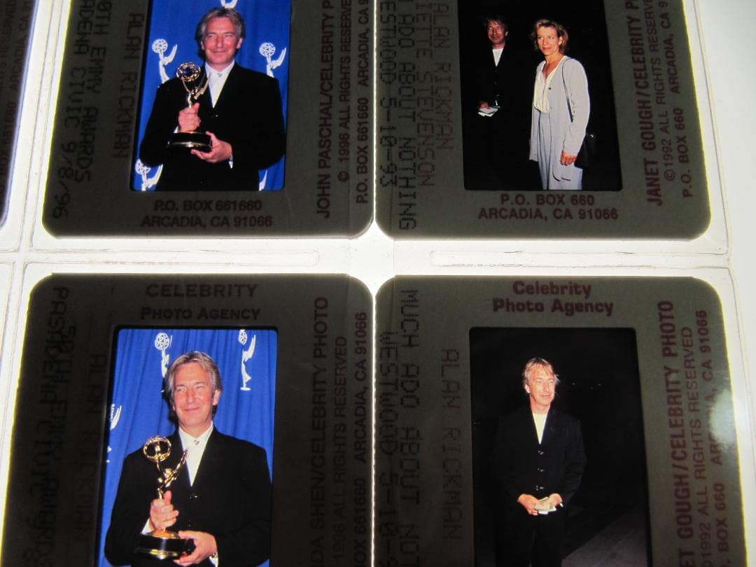 り*り様 アラン・リックマン 35㎜スライド20枚ゴールデングローブ賞、エミー賞