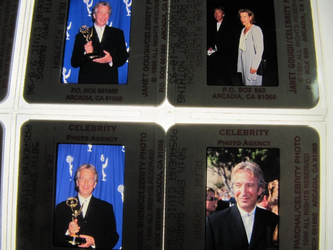 り*り様 アラン・リックマン 35㎜スライド20枚ゴールデングローブ賞、エミー賞