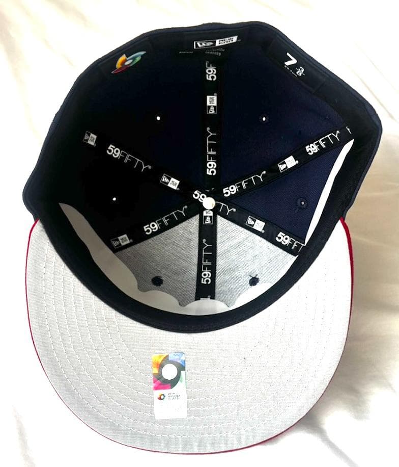 WBC 2026 アメリカ代表 公式キャップ ネイビー/レッド 7 3/8