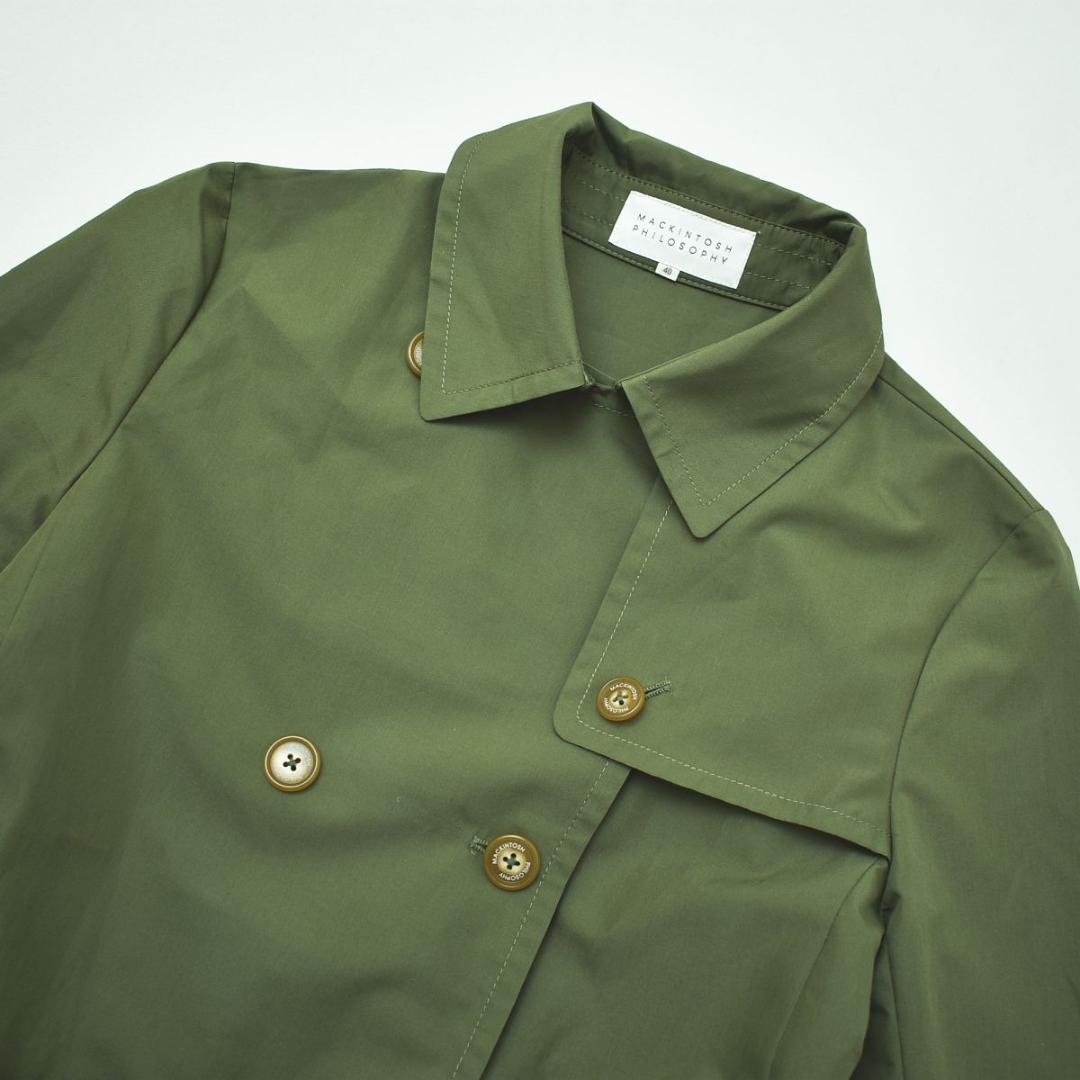 マッキントッシュフィロソフィー トレンチコート ダブルブレスト ベルト付き ♪