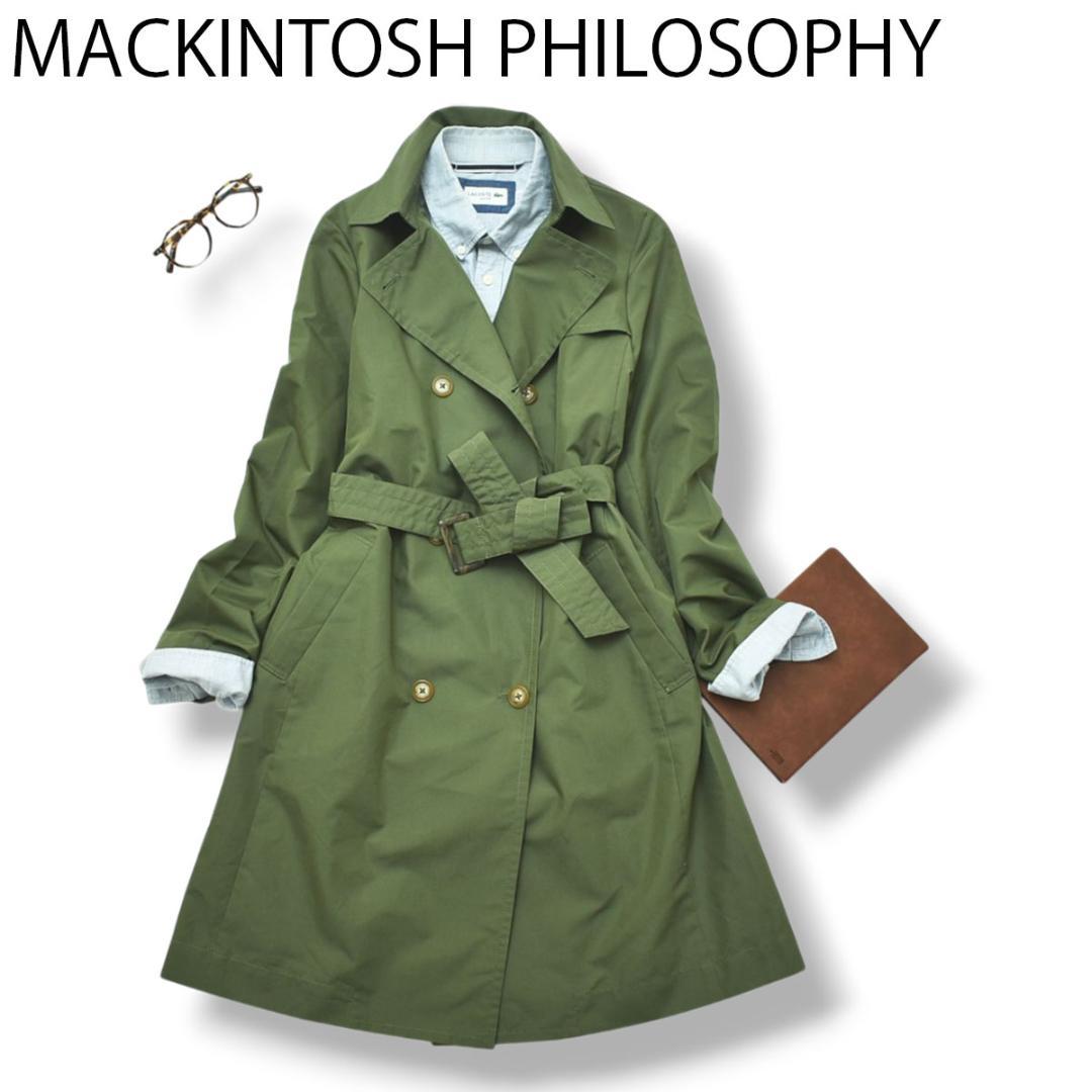 マッキントッシュフィロソフィー トレンチコート ダブルブレスト ベルト付き ♪