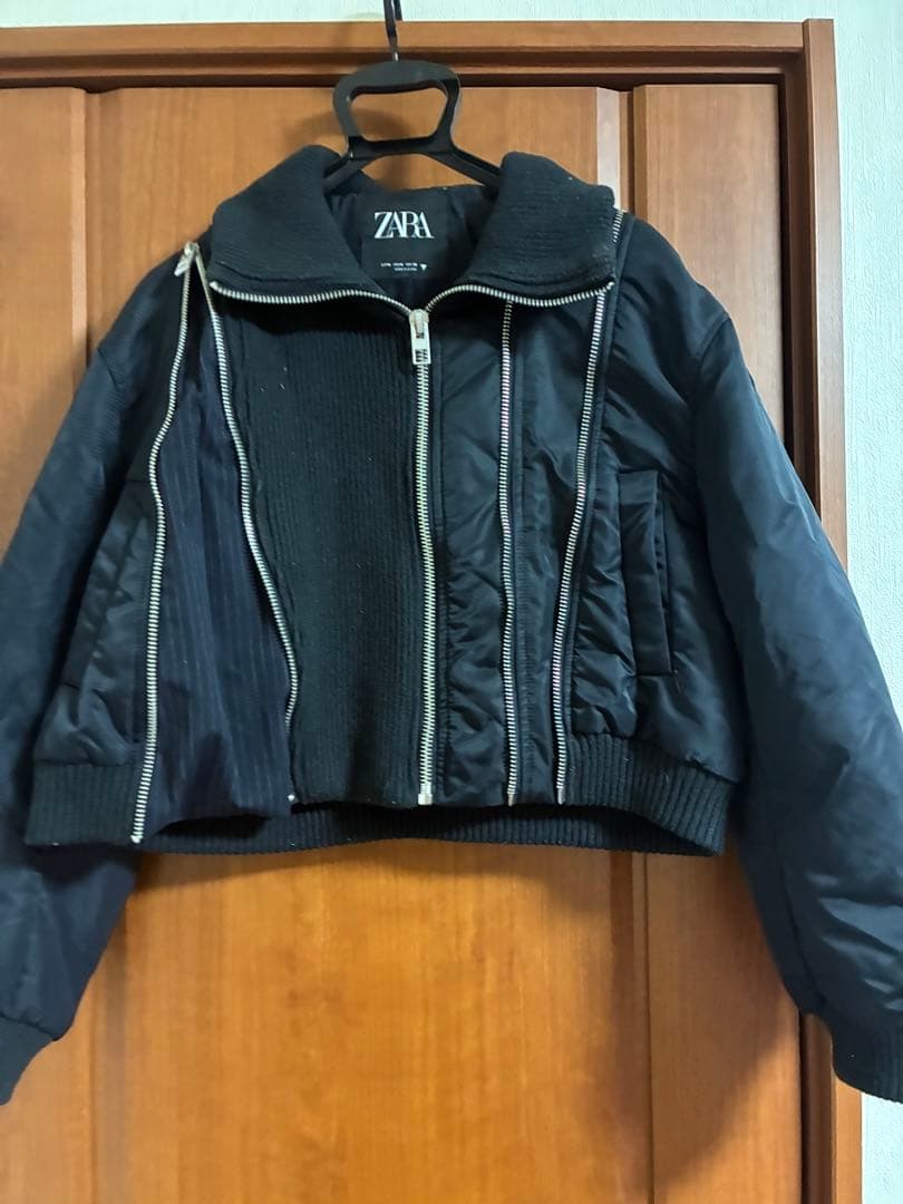 ZARA 2023AW コントラストボンバージャケット 28(S)