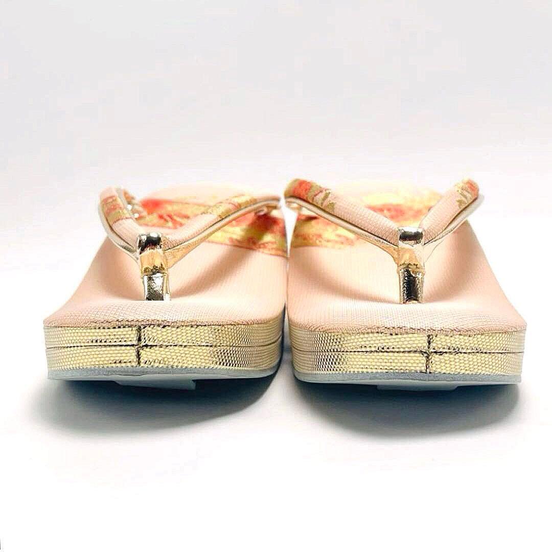 最終価格 美品 超特選 和装バッグ 草履 2点セット 花菱 フォーマル 着物