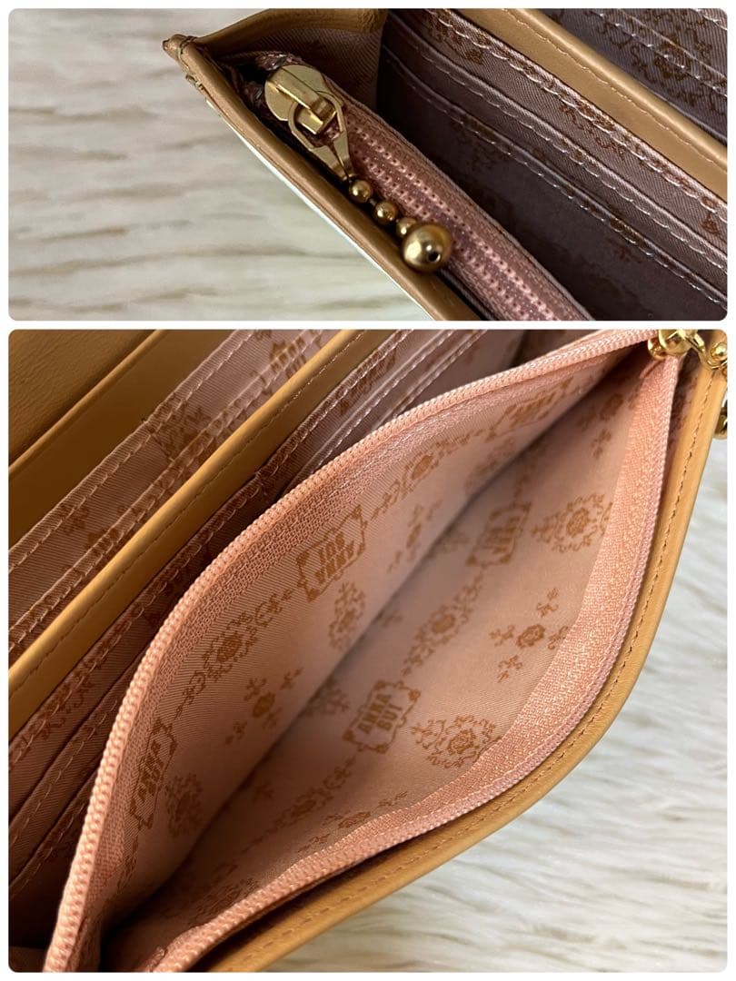 【極美品】アナスイ　パピヨン　バタフライモチーフ　がま口　長財布