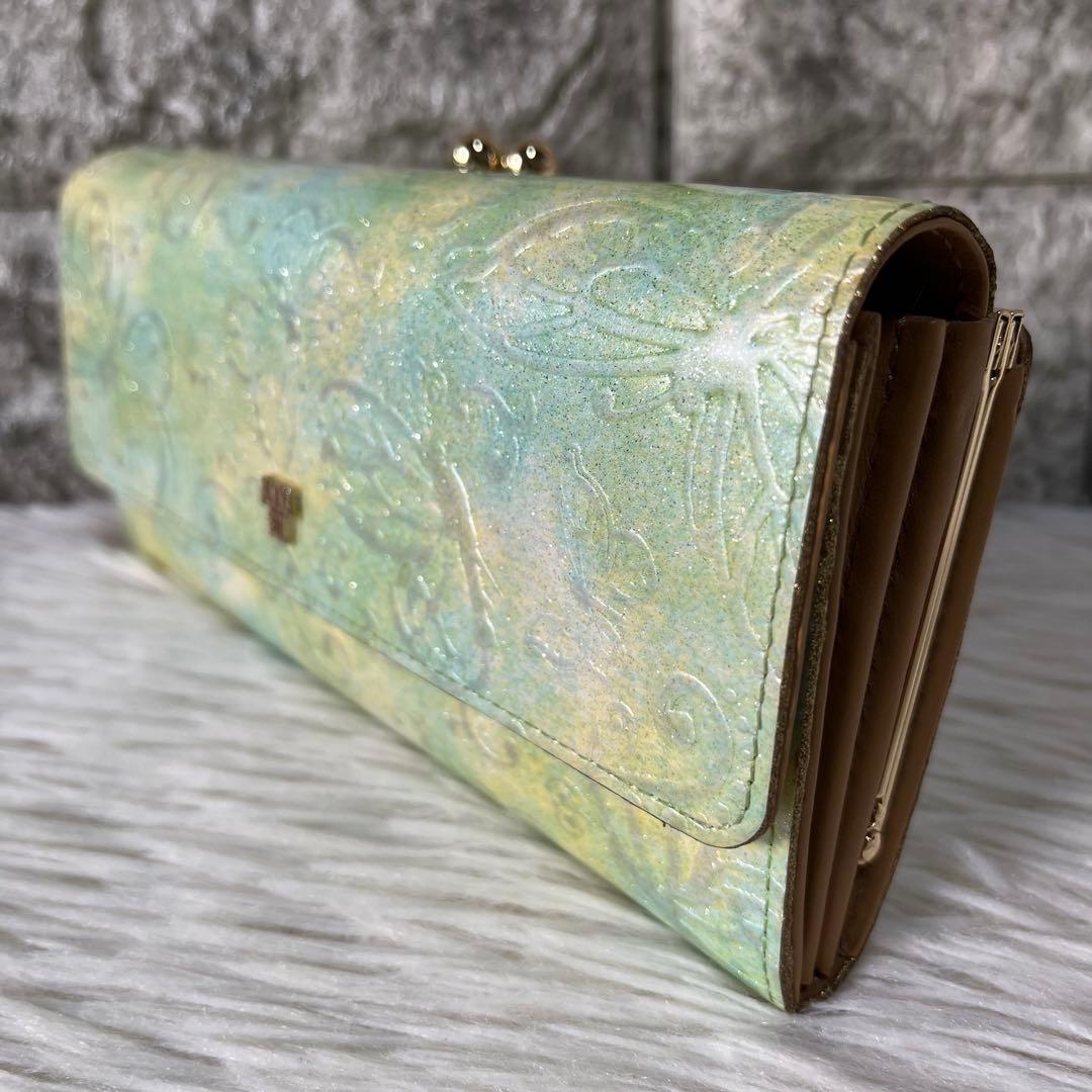 【極美品】アナスイ　パピヨン　バタフライモチーフ　がま口　長財布