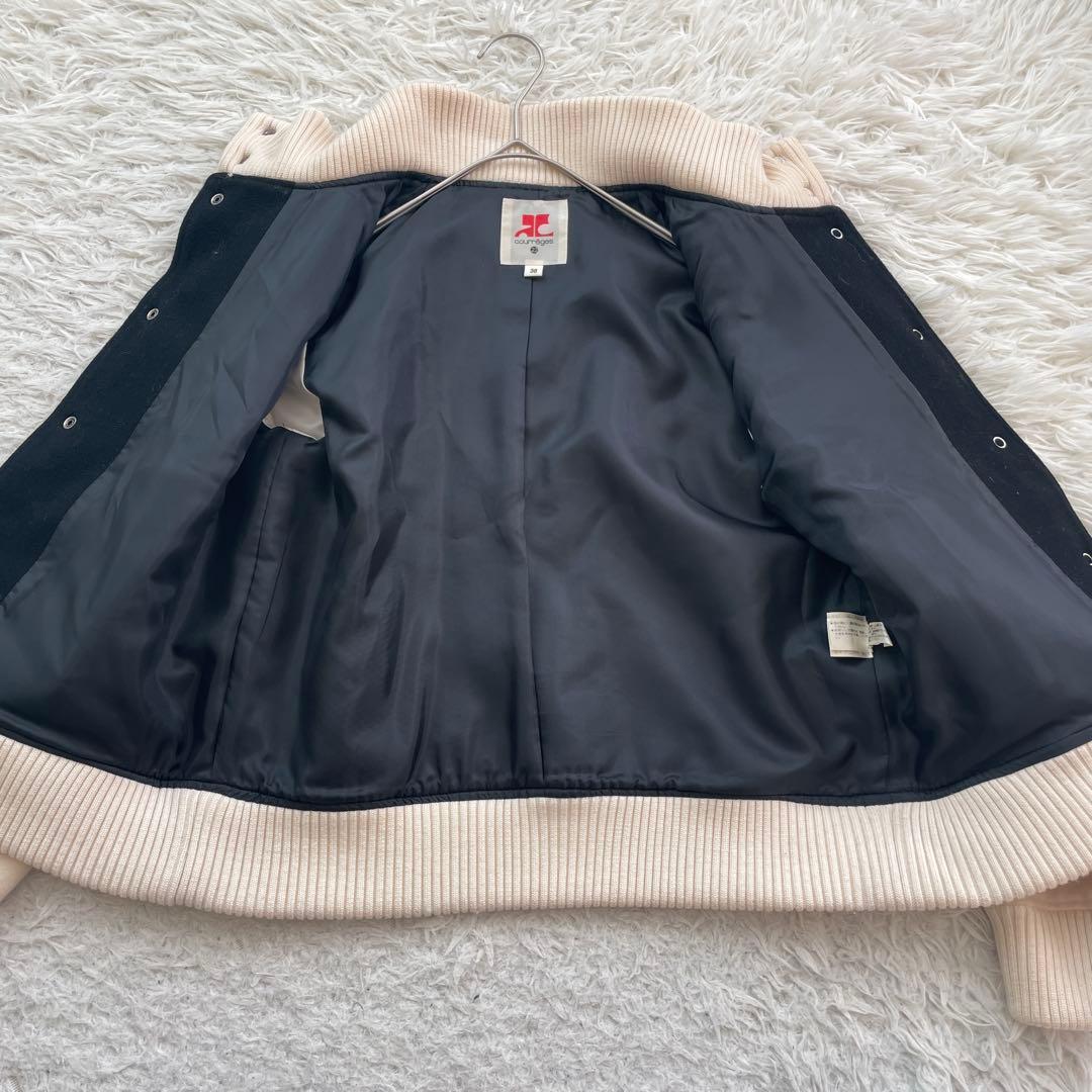 Courreges ワッペン　長袖　スタジャン