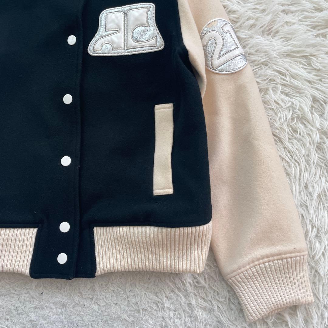 Courreges ワッペン　長袖　スタジャン