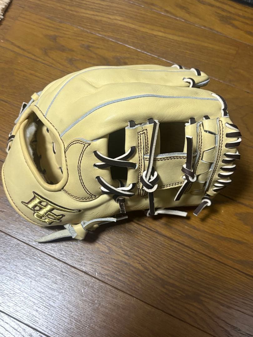 ハイゴールド　硬式グローブ　技極　内野手用　湯もみ型付け済み
