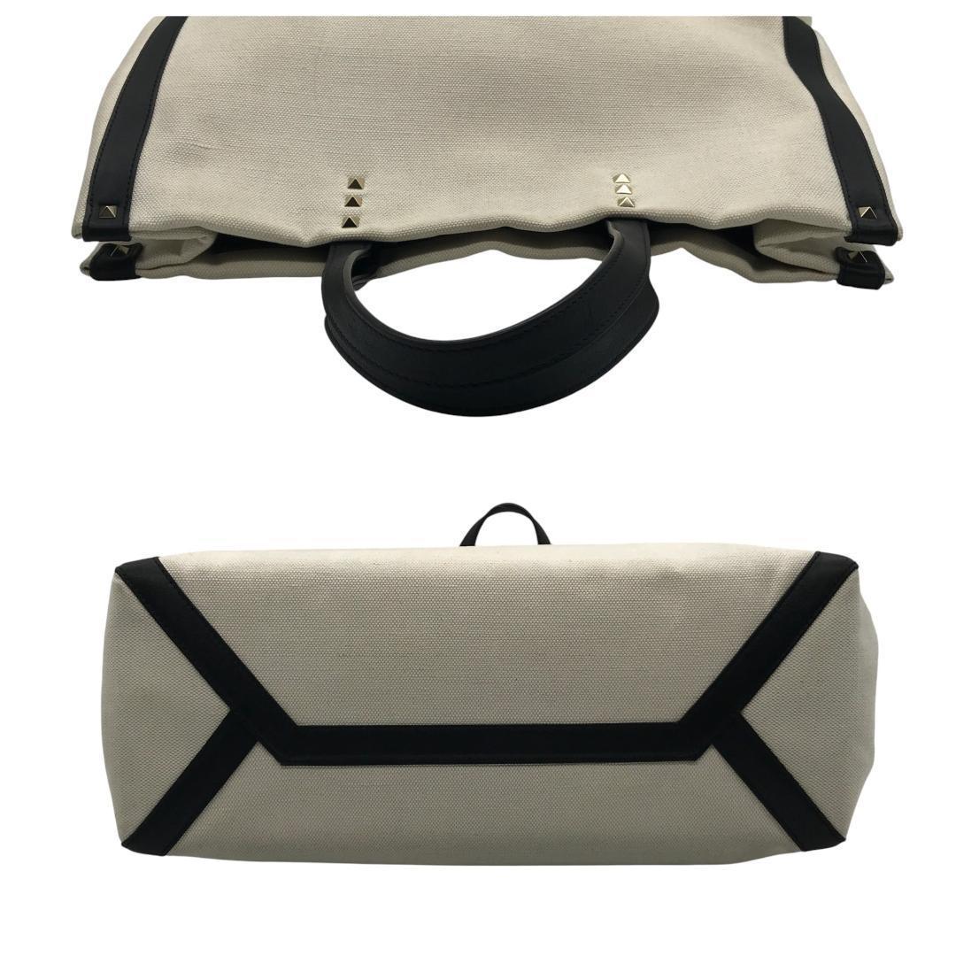 【美品】VALENTINO ヴァレンティノ ロゴ キャンバス トートバック