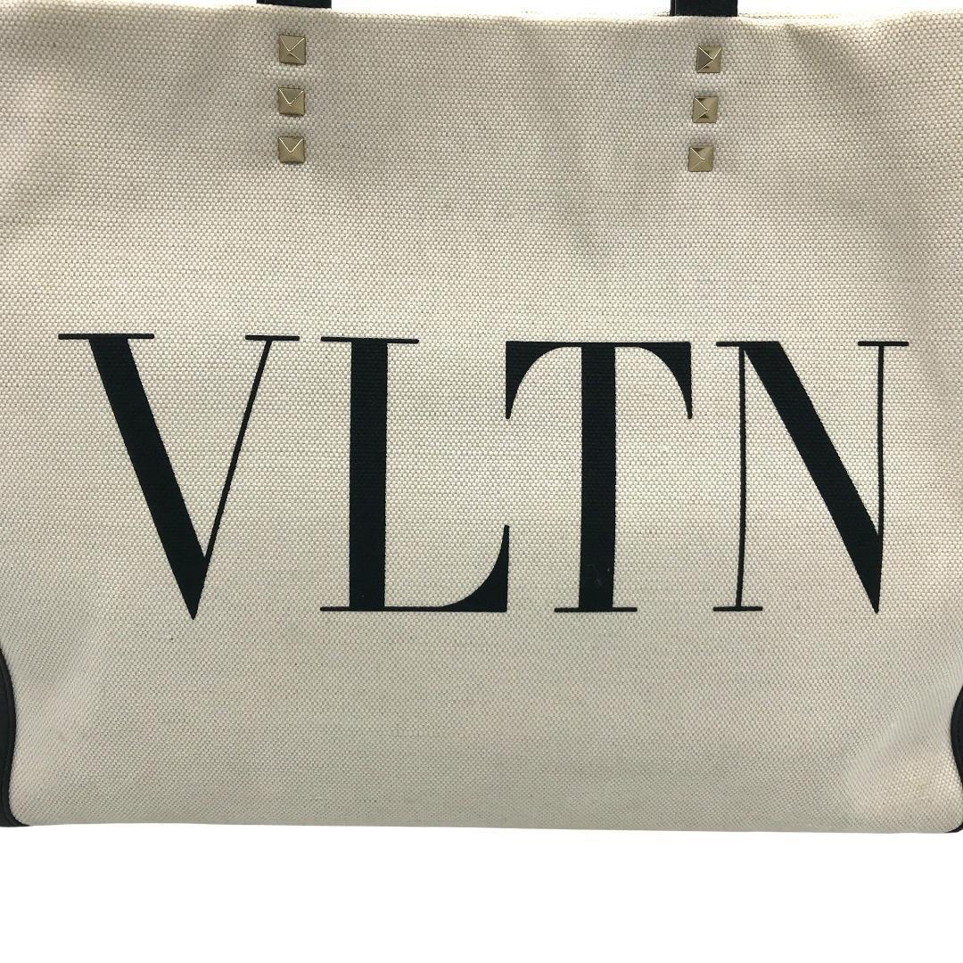 【美品】VALENTINO ヴァレンティノ ロゴ キャンバス トートバック