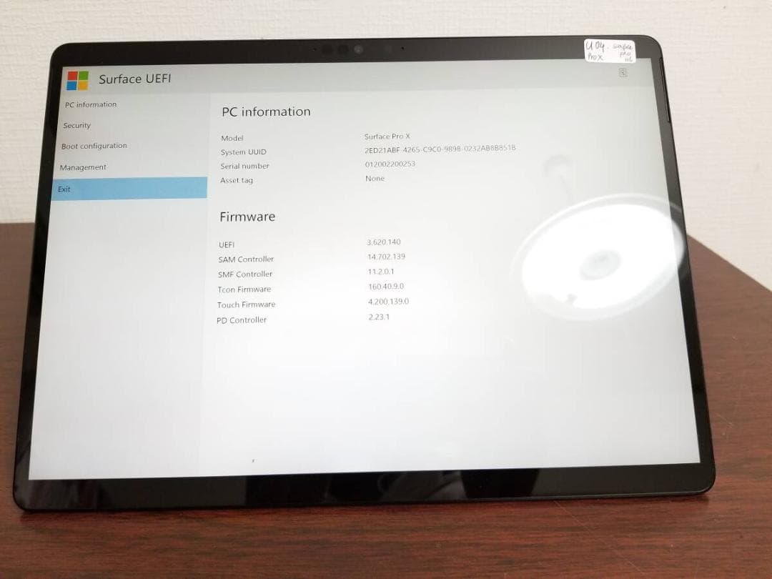 U04 美品 Surface Pro X 1876 ◆8GB◆SSD256GB