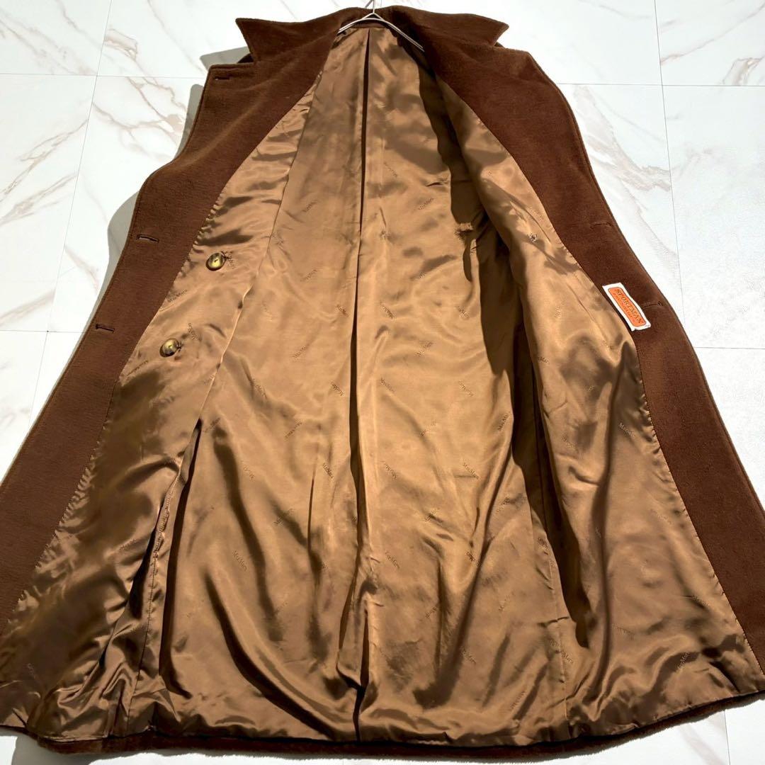 スポーツマックスマーラ スーパーカシミヤ ダブルチェスターコート マキシ丈 40