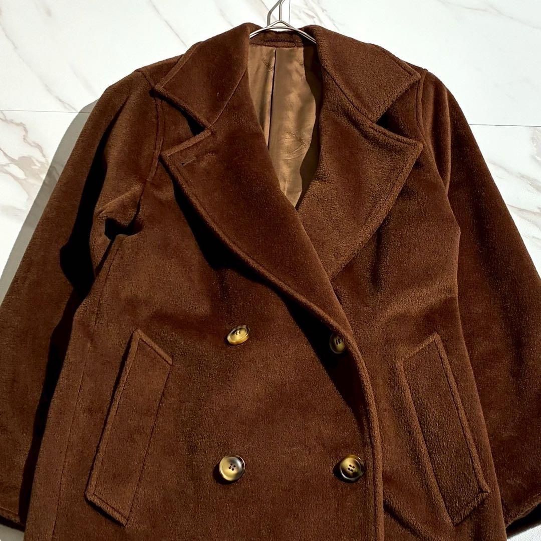 スポーツマックスマーラ スーパーカシミヤ ダブルチェスターコート マキシ丈 40