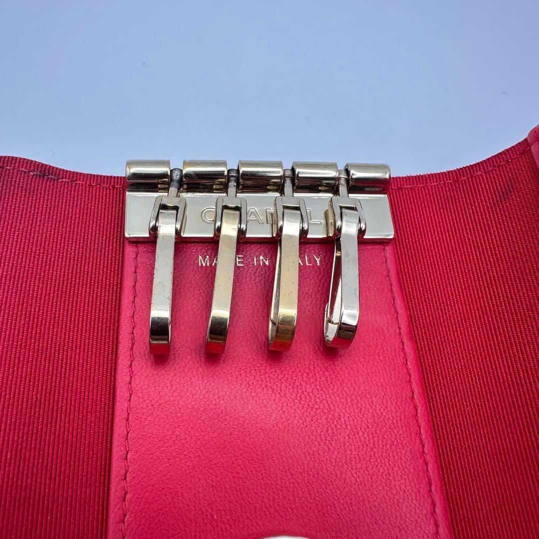 CHANEL シャネル マトラッセ キーケース レッド　ゴールド金具