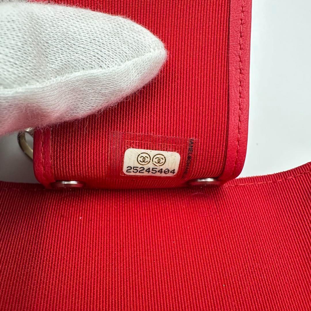 CHANEL シャネル マトラッセ キーケース レッド　ゴールド金具