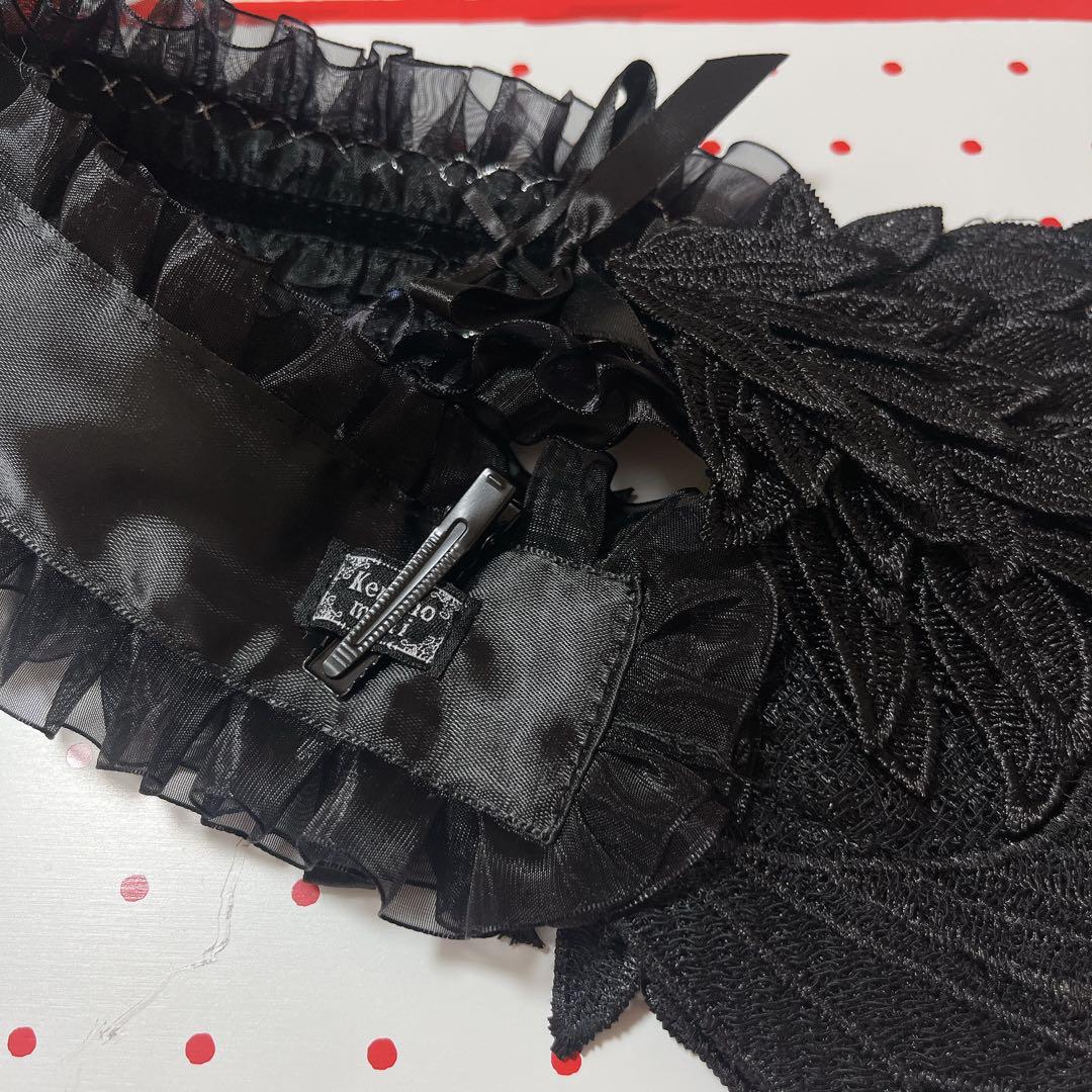 アトリエピエロ Frilly Ribbon Belle Dress ブラック