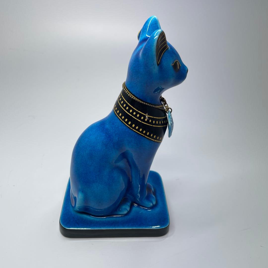 バステト　猫　エジプト　ペルシャンブルー　美濃焼き　オーナメント
