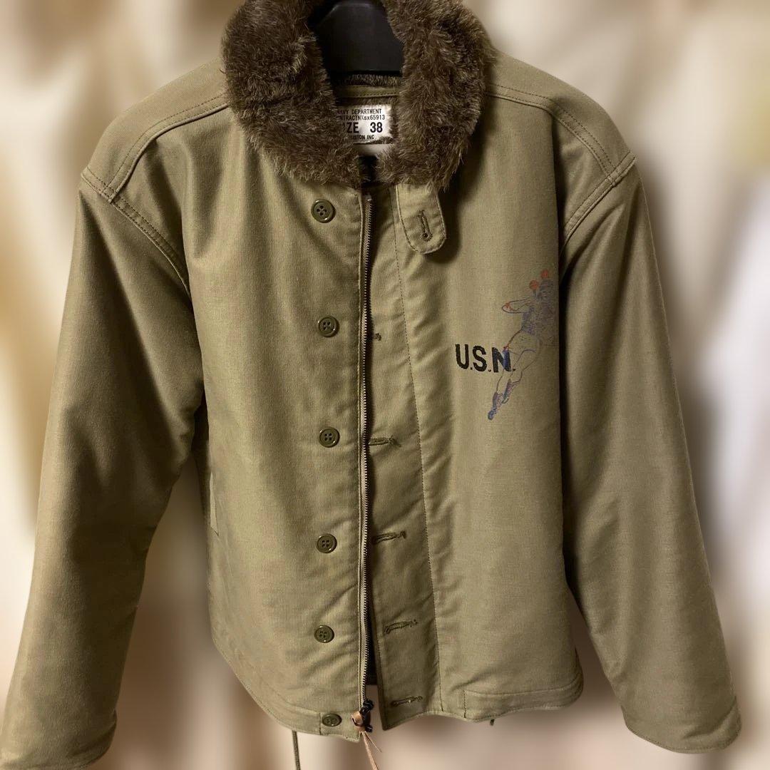 最終値下げ。N1デッキジャケット　50年代転写シート付き。山田レン