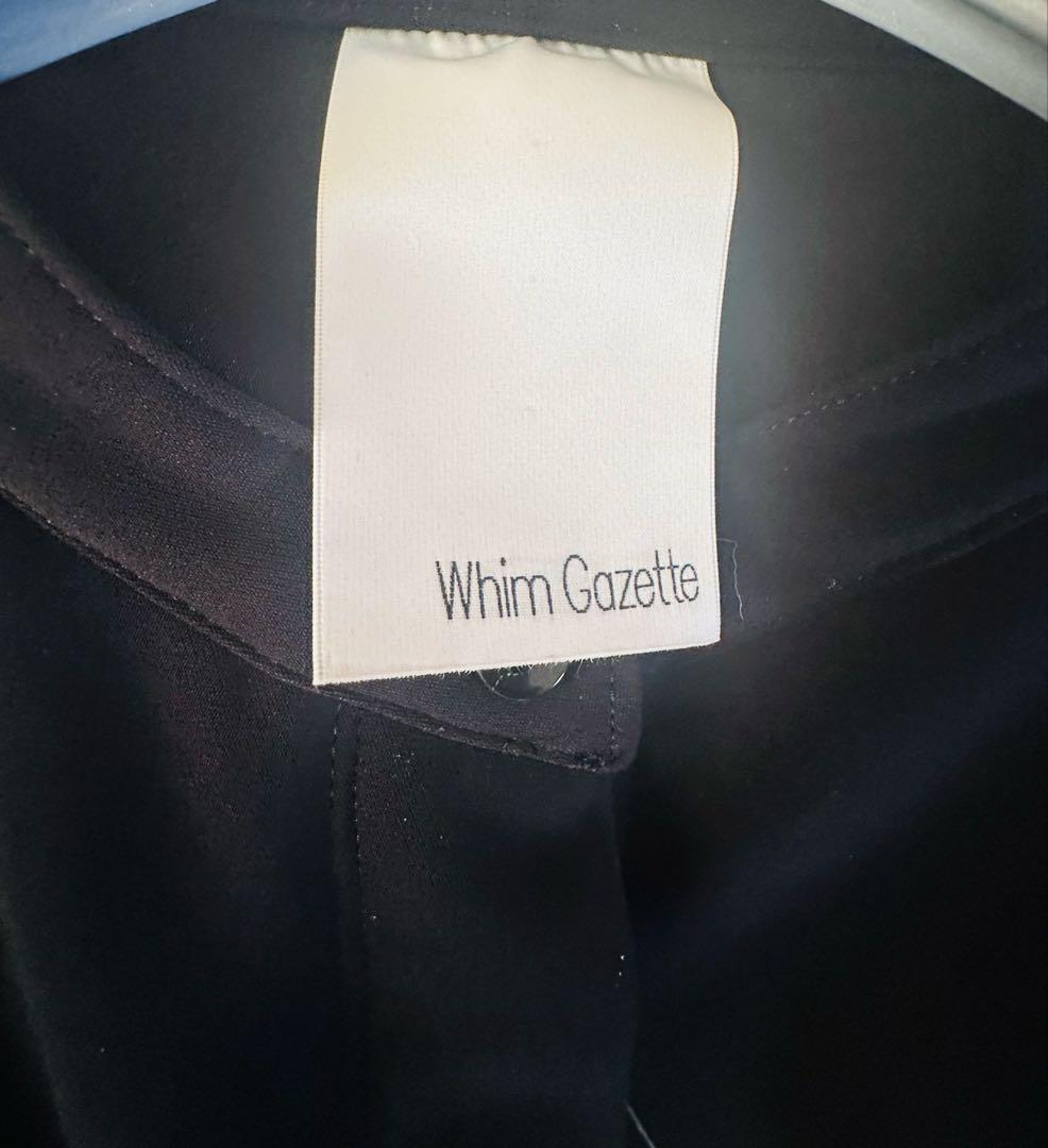 【未使用・タグ付】Whim Gazette ダブルクロスオールインワン ブラック