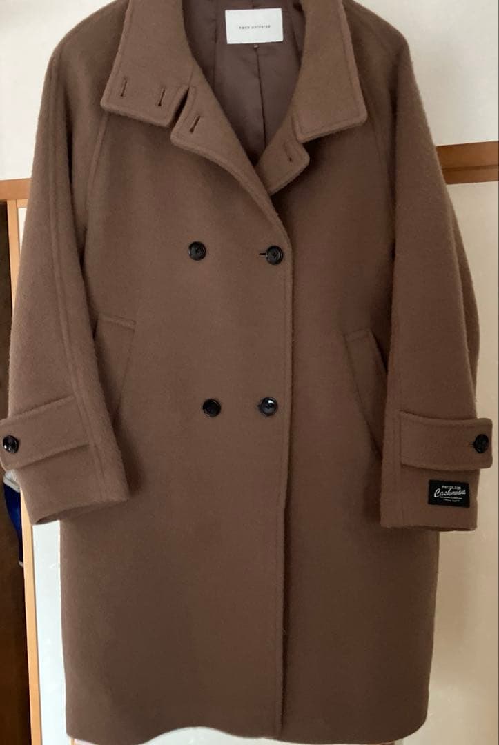 ウールカシミヤ ステンカラーコート ナノユニバース nano universe