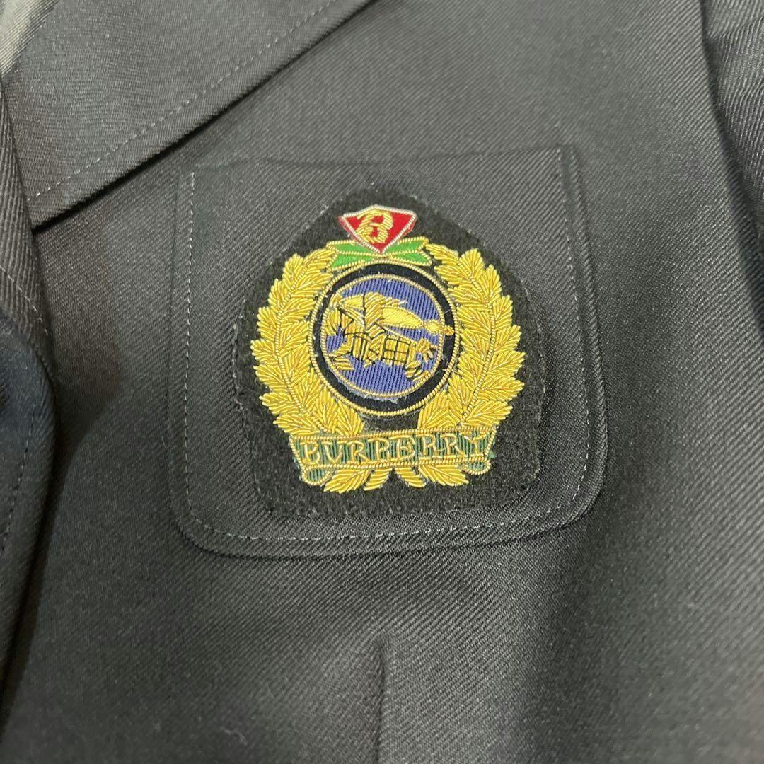 《美品》バーバリーロンドン 紺ブレ 金ボタン エンブレム ホースロゴ ジャケット