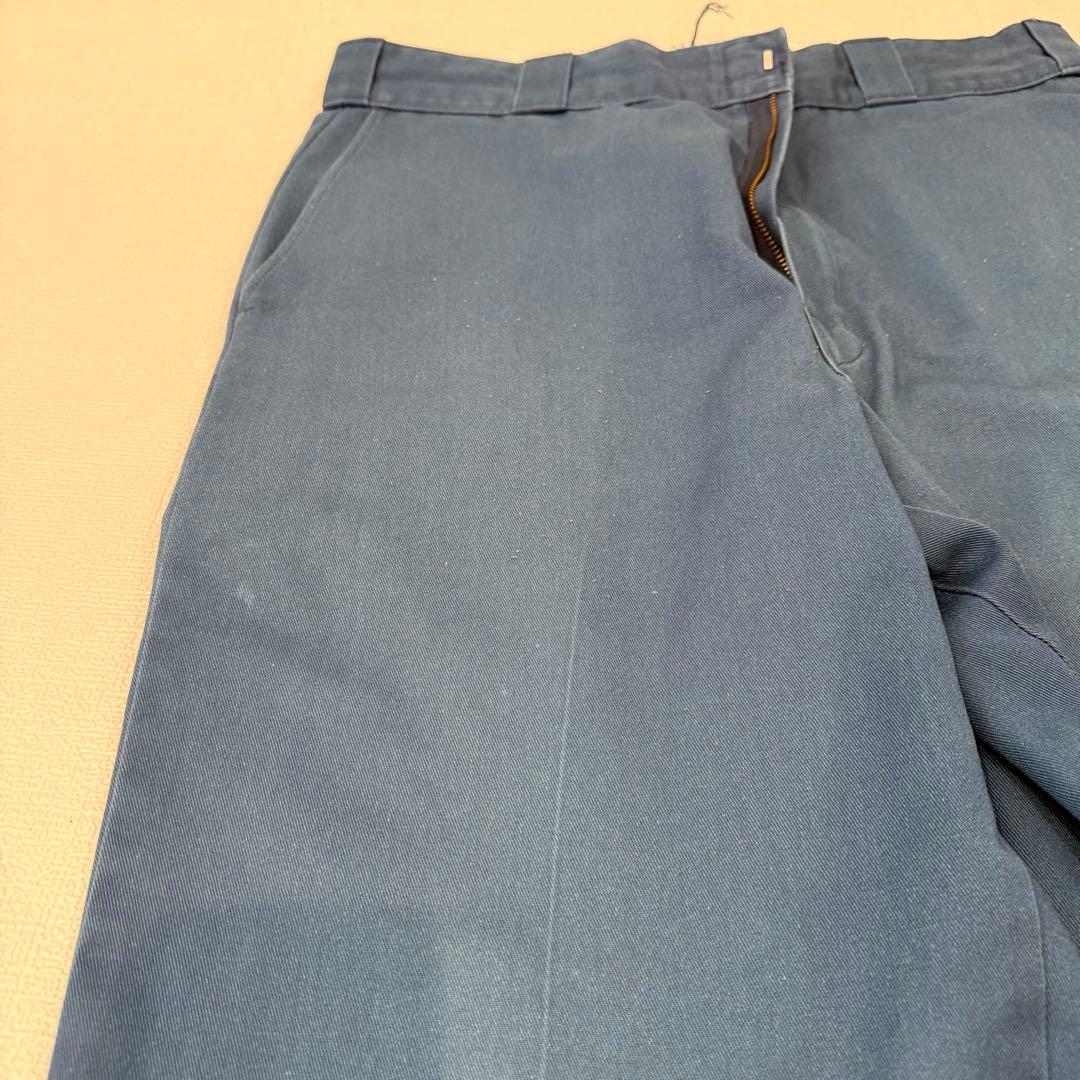 【チビタグ】Dickies 874 w34 80’s USA製　ネイビー　ブルー