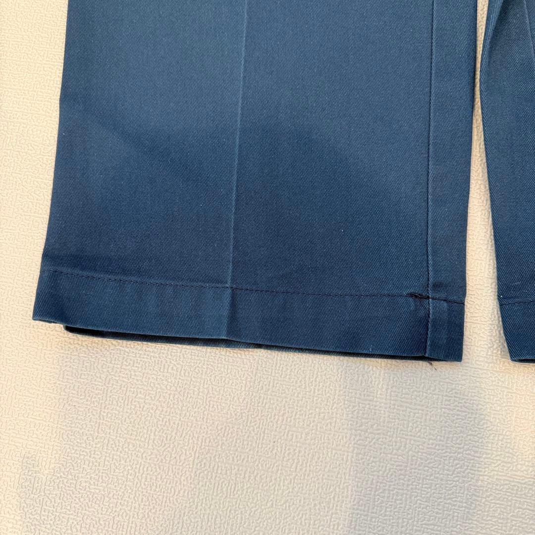 【チビタグ】Dickies 874 w34 80’s USA製　ネイビー　ブルー
