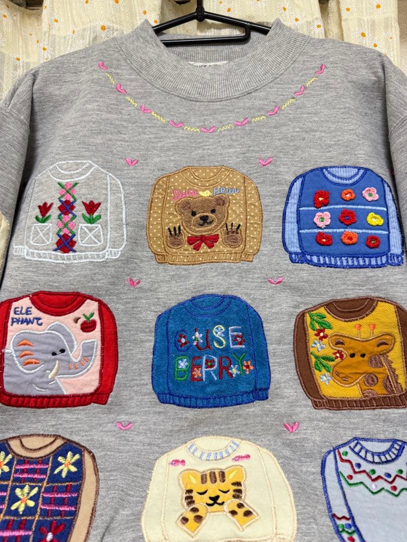 【希少品】CUSE BERRY レトロ 古着 ワッペン 刺繍 テディベア