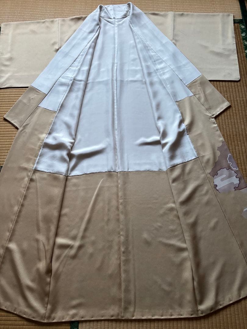 色留袖　一つ紋　正絹