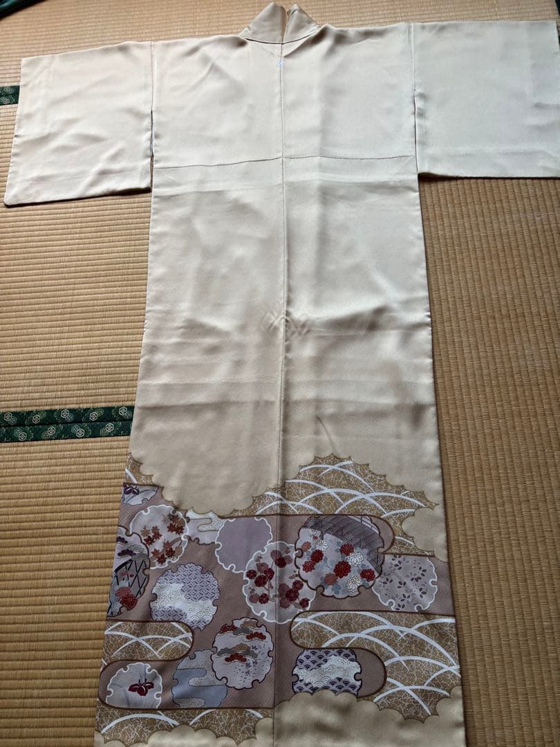 色留袖　一つ紋　正絹