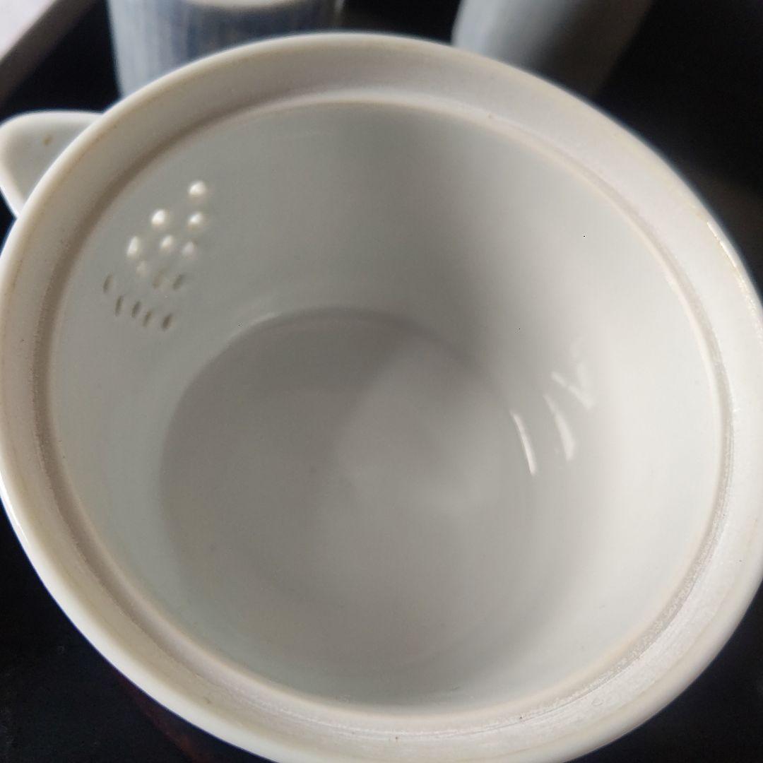 値下げ！大明成化年製　煎茶道具　お点前セット　お盆付　茶筒