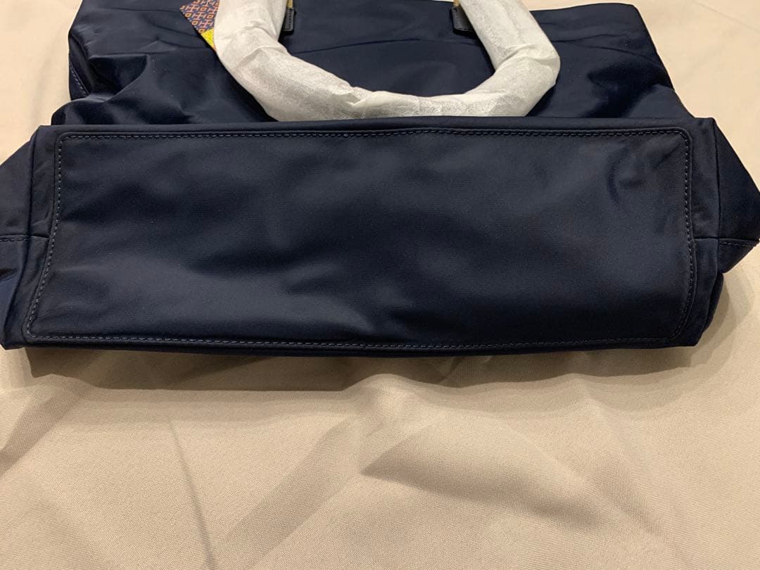 トリーバーチ ネイビー 2wayトートバッグ