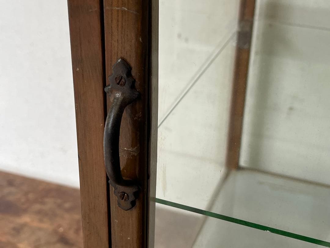 k*.様 レトロな木枠のガラスケース・パンケース・アンティークコレクションケース