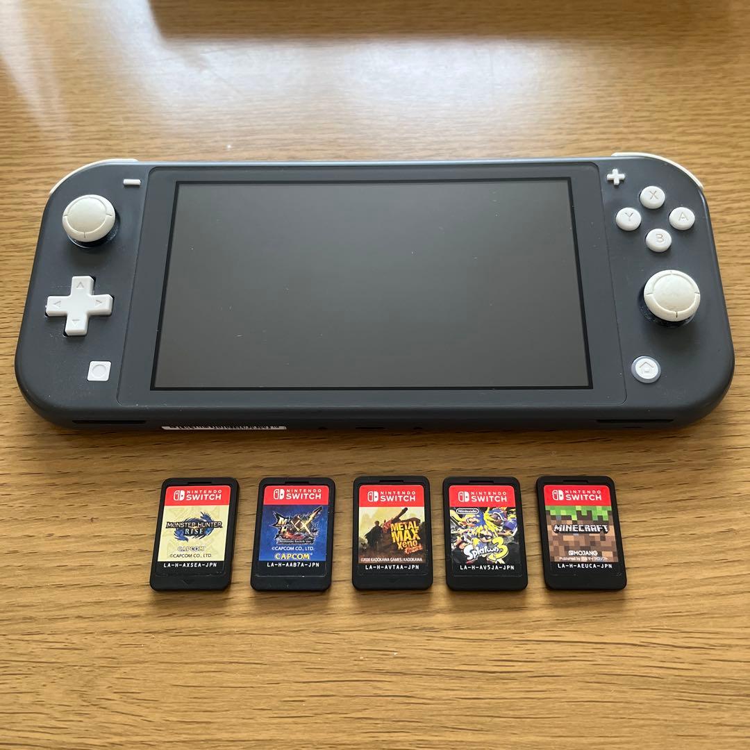 Nintendo Switch Lite グレー + ゲーム5本