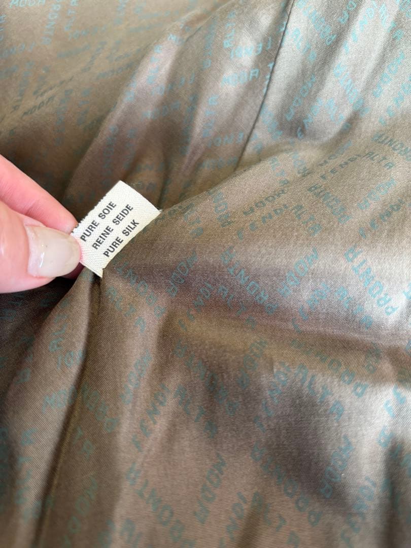 期間限定割引中‼️大幅お値下げしました‼️FENDI 希少khaki色ハーフコート