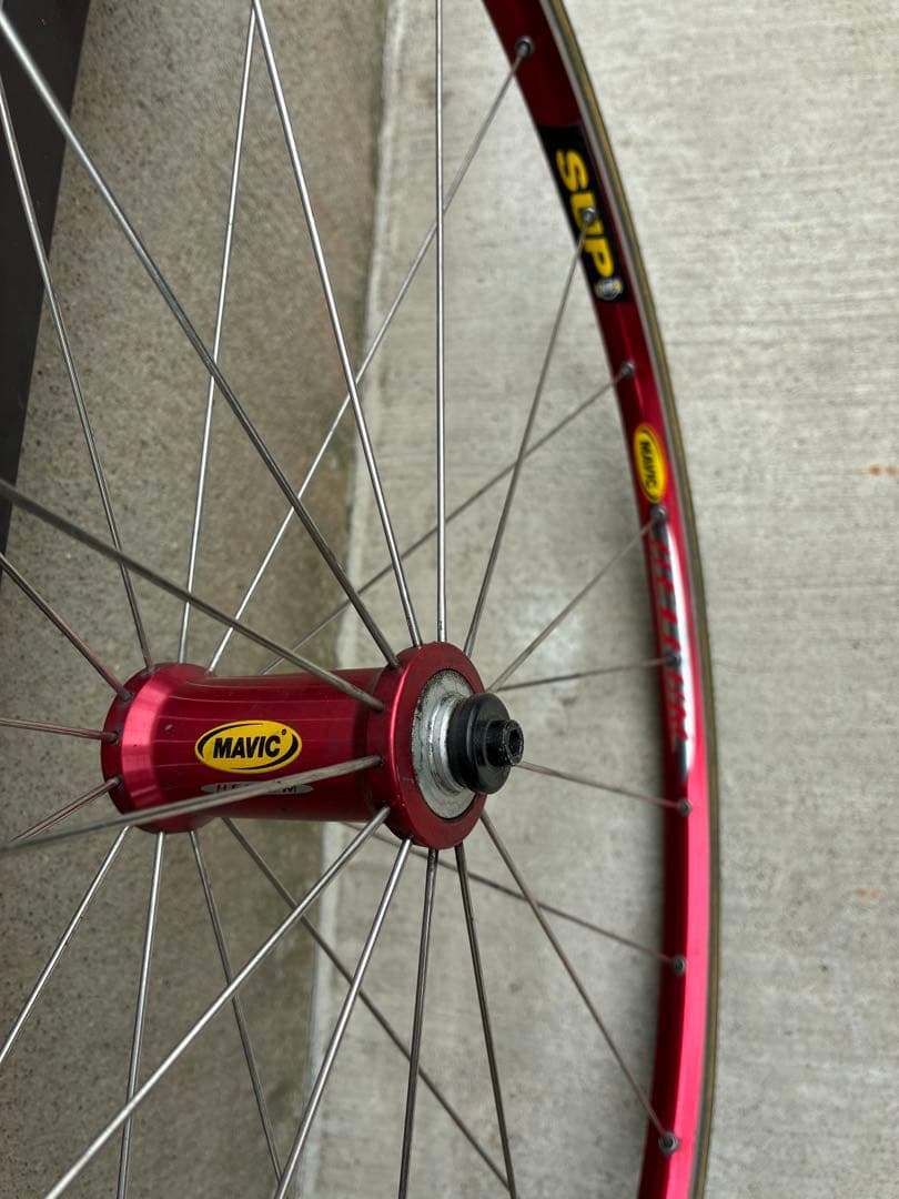 激安！送料込！程度良！mavic helium 700c チューブラー　前後